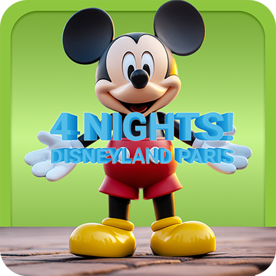 4 Nights at Disney Land Paris + Spends
